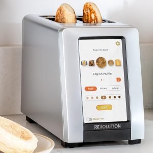 While Stocks Last：Revolution R270 High-Speed Touchscreen Toaster, 2-Slice Smart Toaster with Patented InstaGLO Technology & Gluten-Free, Panini & 16 Bread Modes