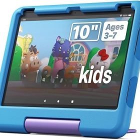 Limited-Time Sale for Summer Surprises AED 99د.إ：Fier HD 10 Kids tablet 32 GB (newest gen) | ages 3–7, includes ads-free books, games, apps and videos that children love, 10.1" brilliant screen, parental controls