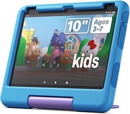 Limited-Time Sale for Summer Surprises AED 99د.إ：Fier HD 10 Kids tablet 32 GB (newest gen) | ages 3–7, includes ads-free books, games, apps and videos that children love, 10.1" brilliant screen, parental controls