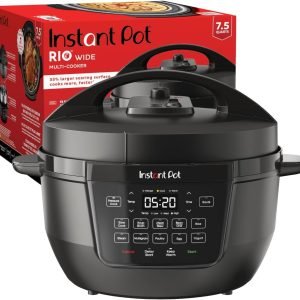 Limited-Time Sale for Summer Surprises AED 99.00د.إ ：Instant Pot RIO Wide Base, 7.5 Qt, Large Searing Base, WhisperQuiet Steam Release, 7-in-1 Multi-Cooker, Pressure, Slow, Rice, Steamer, Sauté, Yogurt & Warmer