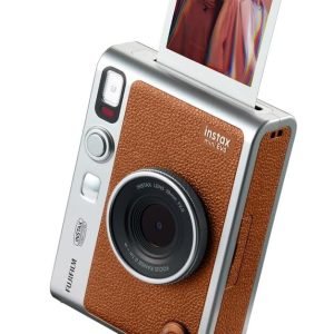 Limited-Time Sale for Summer Surprises AED 99د.إ：Fujifilm INSTAX Mini EVO Hybrid Instant Camera – Black (USB-C) | Instant Print with Digital Preview, Creative Modes & Built-In Selfie Mirror