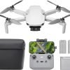 Limited-Time Sale for Summer Surprises AED 99د.إ：DJI Mini 4K Fly More Combo, Drone with 4K UHD Camera for Adults, Under 249 g, 3-Axis Gimbal Stabilization, 10km Video Transmission, Auto Return, 3 Batteries for 93-Min Max Flight Time, QuickShots