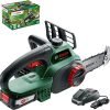 Limited-Time Sale for Summer Surprises AED 99د.إ：Bosch Cordless Chainsaw UniversalChain 18 (battery 2.5 Ah, charger, SDS system, blade length: 200 mm, 18 Volt System, in carton packaging)