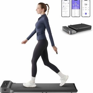 Limited-Time Sale for Summer Surprises AED 99د.إ：KingSmith Walkingpad Z1 Folding Treadmill Ultra Slim Electric 180°Foldable Treadmill Smart Fold Walking Pad Portable Safety Non Holder