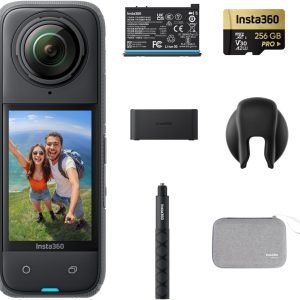 Limited-Time Sale for Summer Surprises AED 99د.إ：Insta360 X4 Endurance Bundle - 8K Waterproof 360 Action Camera, 4K Wide-Angle Video, Invisible Selfie Stick, Removable Lens Guards, 135 Min Battery Life, AI Editing, Stabilization, for Sports, Travel